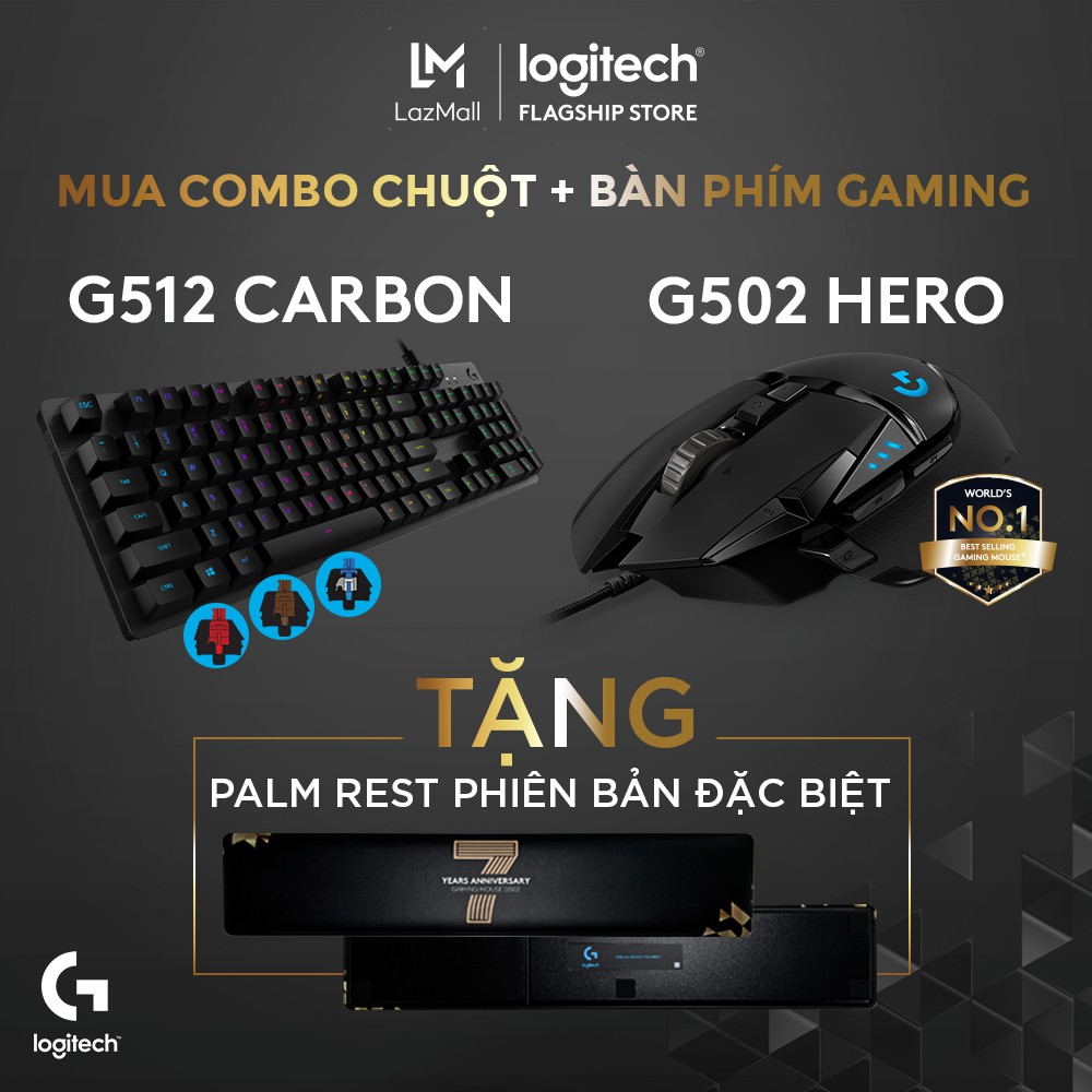 [Gift] Lót tay chơi game Logitech G - Phiên bản kỷ niệm (PALM REST)