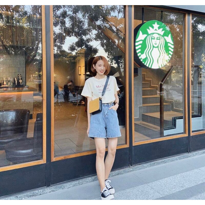 Quần Short Jean Nữ Lưng Cao DALYFA Quần Đùi Jean Cạp Cao Siêu Hack Dáng Có Video Và Ảnh Thật CD121