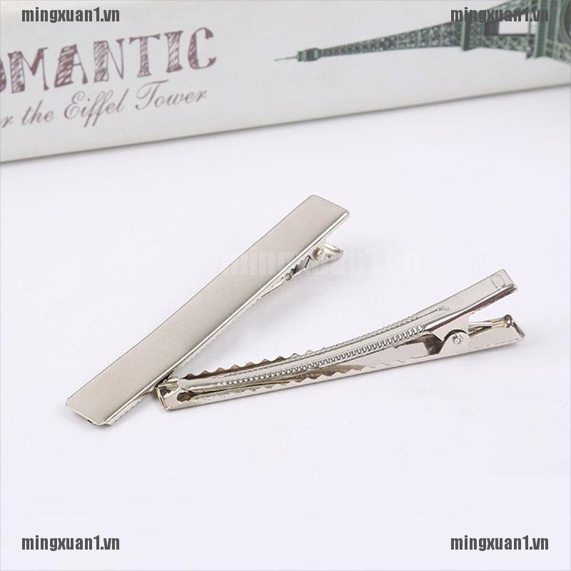 Set 50 Kẹp Tóc Cá Sấu Bằng Kim Loại Có Răng Cưa DIY