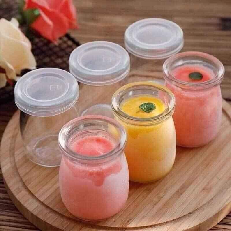 Hủ thủy tinh 12 hủ làm sữa chua pudding