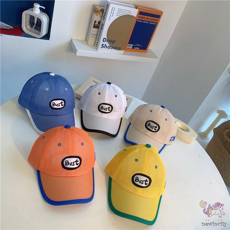 Mũ Lưỡi Trai Phối Lưới Thời Trang Mùa Hè Hàn Quốc Cho Bé