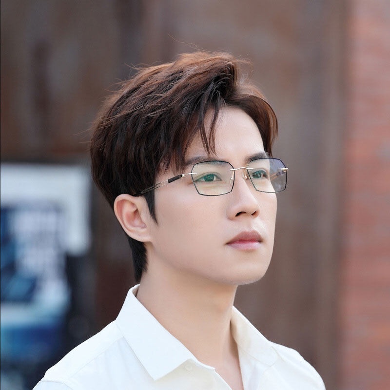 Kính Đọc Sách Không Gọng Siêu Nhẹ Chống Ánh Sáng Xanh Thời Trang 2022 Cho Nam