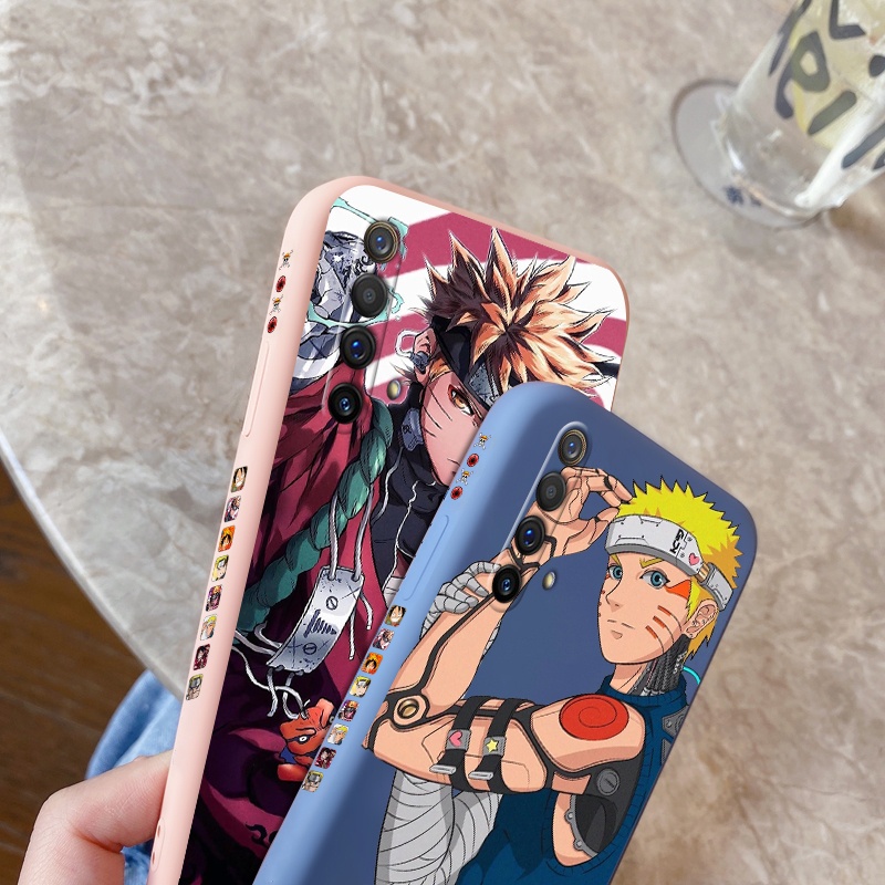 Ốp Cho Realme X50 5G X50 PRO 5G X50m 5G Ốp Lưng Mỏng Mềm Chống Sốc Naruto Truyện Tranh Nhiều Màu Hoạt Hình Máy Ảnh Họa Tiết Silicon Lỏng, Ốp Bảo Vệ Toàn Bộ Ống Kính