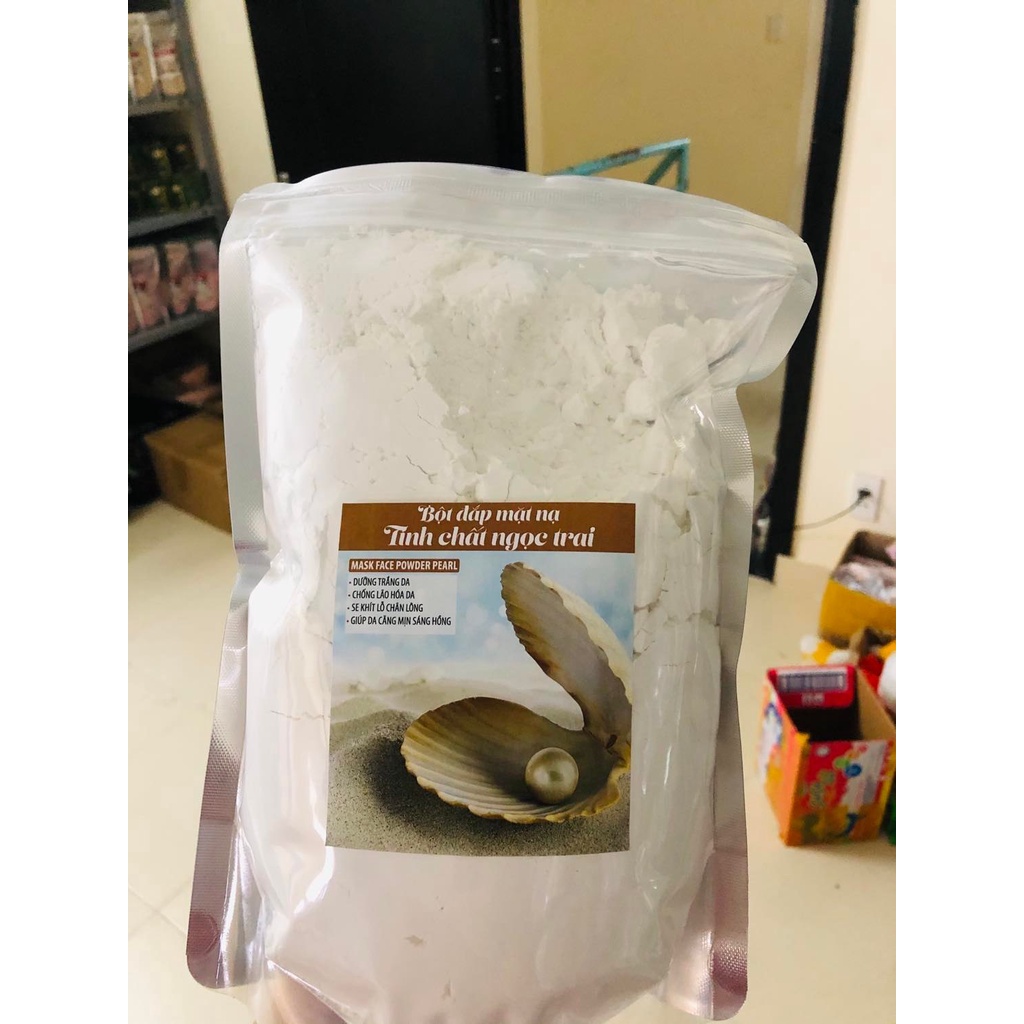 Bột đắp mặt nạ tinh chất ngọc trai-1kg