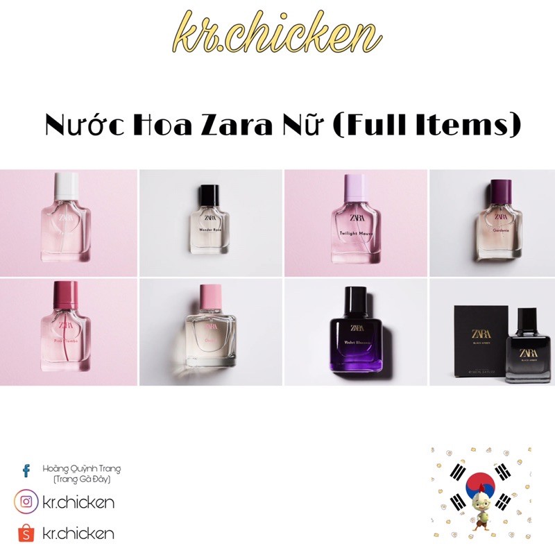 Nước Hoa Zara Nữ