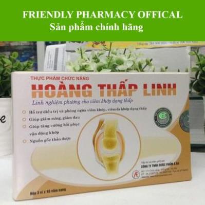 Hoàng Thấp Linh - Hỗ trợ điều trị viêm khớp, viêm đa khớp (Hộp 30 viên)