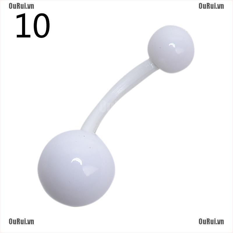 Set 12 Phụ Kiện Trang Trí Rốn Nhiều Màu Sắc