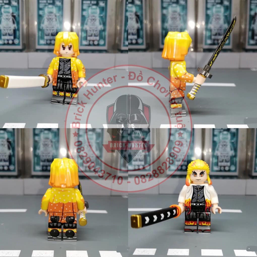 KF 6162 Demon Slayer Minifigures đồ chơi lắp ráp mô hình nhân vật trong Anime Thanh gươm diệt quỷ Kimetsu no Yaiba