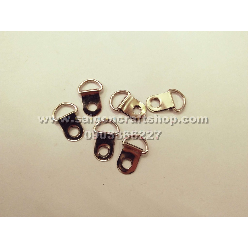 Khoen D kẹp 1 tán - inox (Set 4 cái)