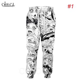 CLOOCL Ahegao Hentai Expression Anime Girl 3D Print Men Jogger Pants