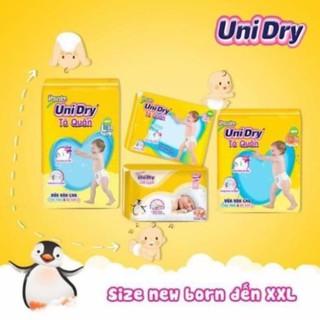 Combo 2 bịch tã dán Unidry S46*2/M42*2/L38*2/XL34*2