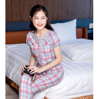 Đồ bộ hè thương hiệu mộc eva! mssp: t112206, đồ mặc nhà nữ, đồ bộ nữ cao cấp 2022!