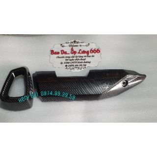 Ốp pô carbon Winner X hàng chuẩn ( gắn như zin )