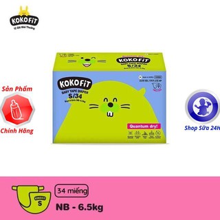 [RẺ NHẤT] Tã/Bỉm dán KOKOFiT Hàn Quốc size NB36/S34/M30