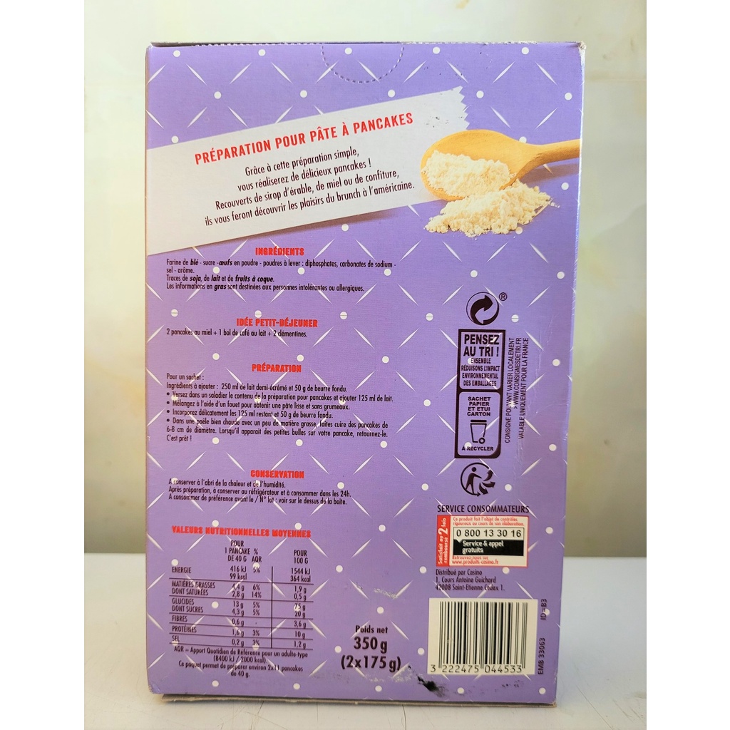 [Hộp 350g] BỘT LÀM BÁNH ĂN SÁNG [France] CSN Pancake Powder