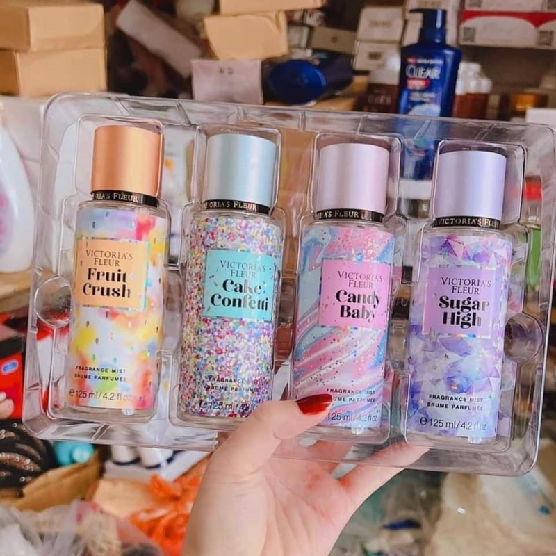Xịt Thơm Victoria Secret 125ml Candy, Fruit, Cake, Sugar Thơm Lâu Mùi Ấn Tượng