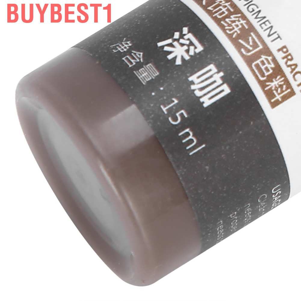Buybest1 15ml Eyebrow Eyeliner Tattoo Pigment Microblading Semi‑Permanent Ink for Practice