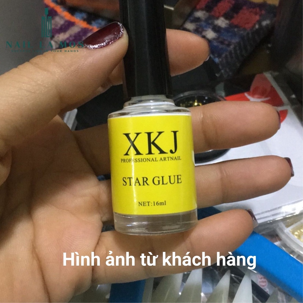 Keo dán foil XKJ chính hãng - keo dán phôi tiện lợi chuyên dụng cho dân làm móng (16ml)