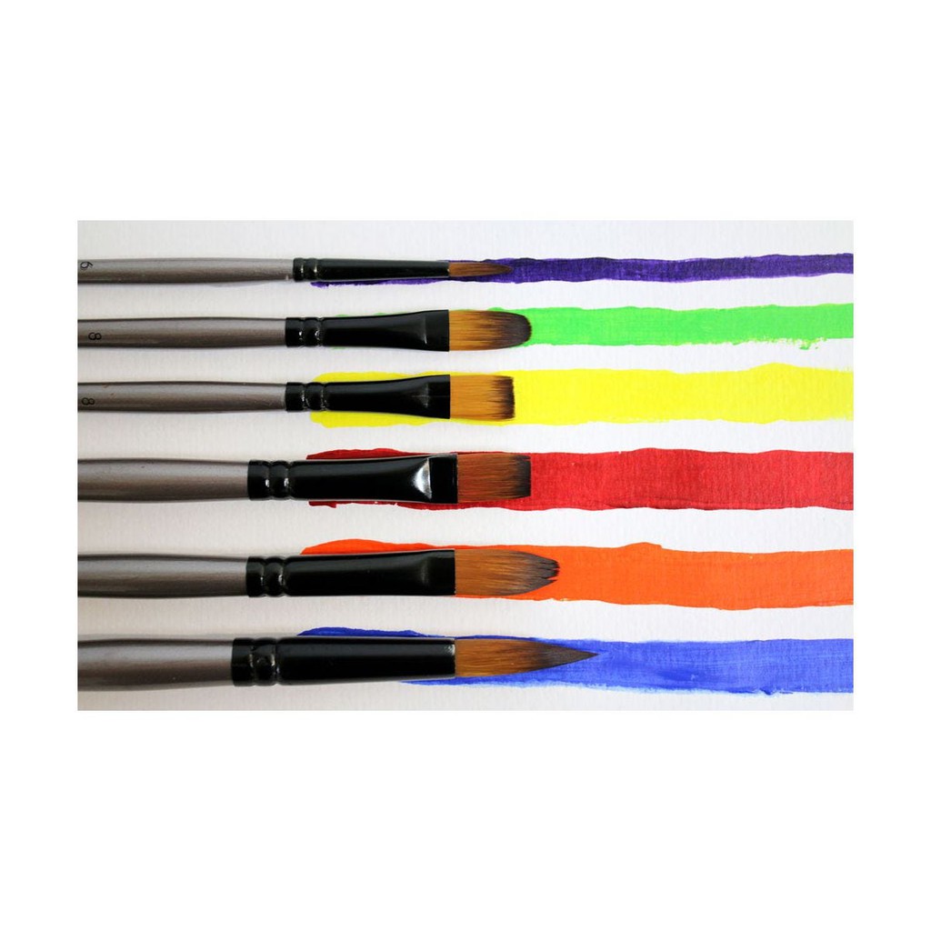 Bộ 6 Cọ Acrylic Mont Marte - Gallery Series Brush Set Acrylic 6pce - BMHS0017