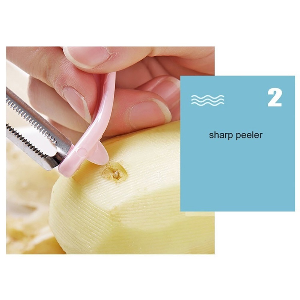 Dụng cụ bào vỏ và thái sợi rau củ quả 2 trong 1 tiện lợi | BigBuy360 - bigbuy360.vn