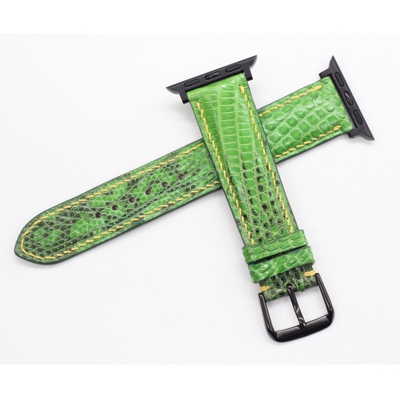 Dây Đeo Thay Thế  Apple Watch Da Kỳ Đà Thật, Dây Đeo Cho Đồng Hồ Thông Minh Sản Phẩm Kèm Adapter Và Khóa Kim Cài