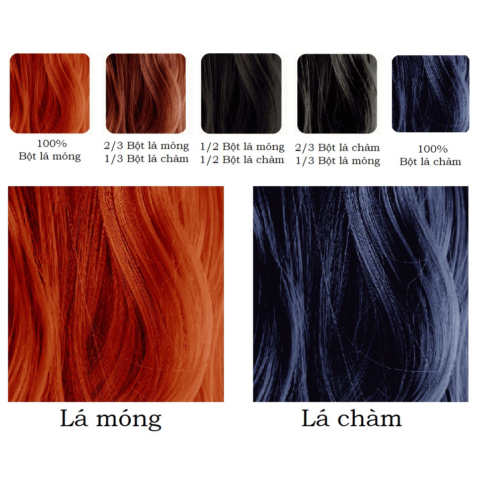Bột lá nhuộm tóc Ogatic - Màu Nâu Đỏ - 100% từ thảo dược thiên nhiên, không hóa chất (50gr) | BigBuy360 - bigbuy360.vn