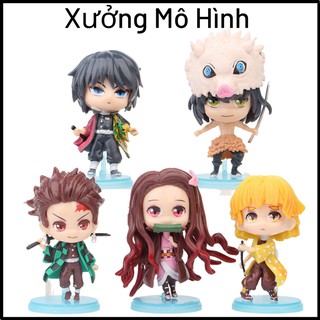 ( Có Bán Lẻ ) Mô Hình Thanh Gươm Diệt Quỷ  Tanjirou , Nezuko , Zenitsu , Inosuke , Giyuu  - Kimetsu No Yaiba