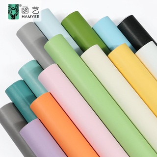 Decal Giấy dán tường 10M Trơn Nhám nhiều màu keo sẵn chống nước tốt khổ 45cm