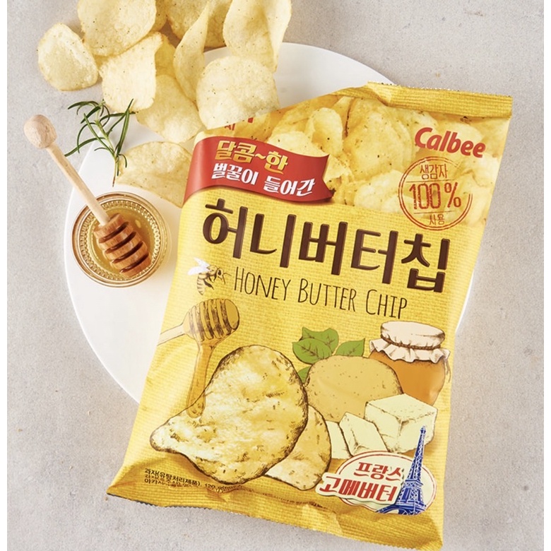 Snack khoai tây bơ mật ong Calbee 60g - Honey Butter Chip