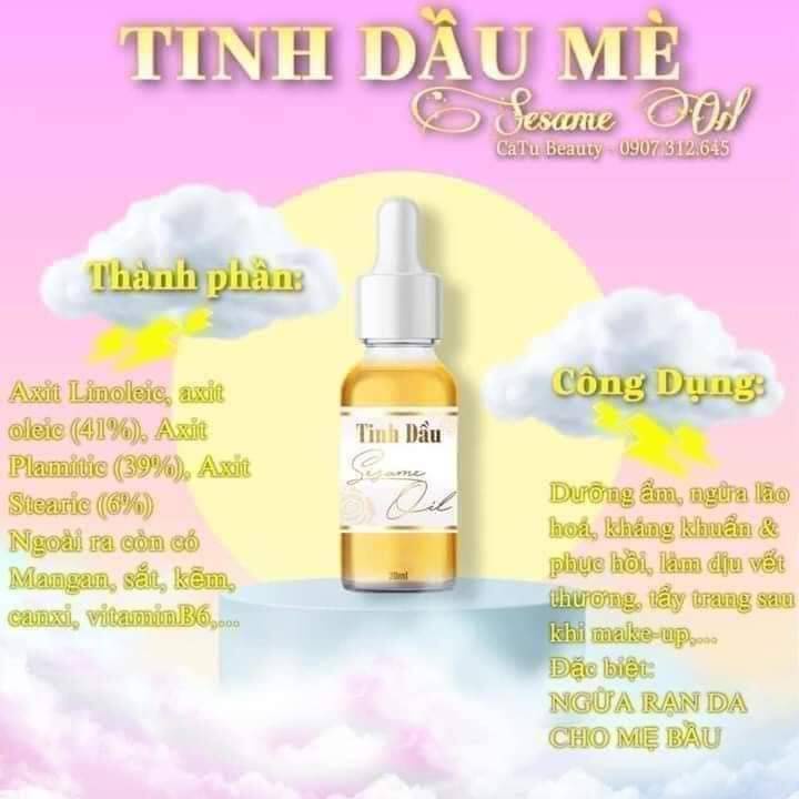 Serum Tinh Dầu Mè Hoa Hồng Dưỡng Da Chống Lão Hóa chính hãng Mỹ Phẩm S.O.N