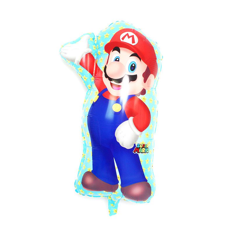Bong Bóng Hình Nhân Vật Hoạt Hình Mario Trang Trí Tiệc Sinh Nhật Cho Bé