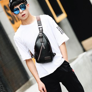 Túi đeo chéo nam khoá chéo thời trang