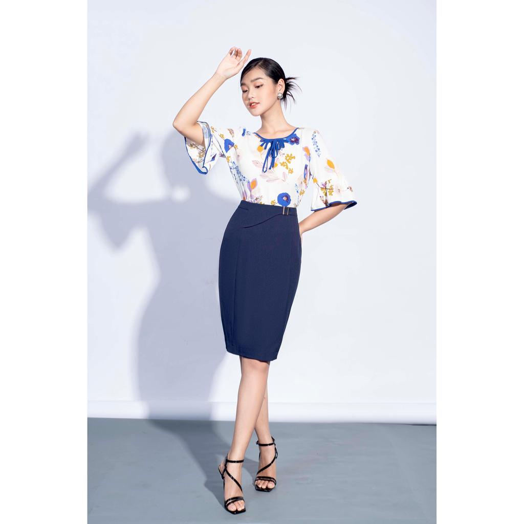 Chân váy bút chì, xẻ sau MMOutfit M-JU020421072