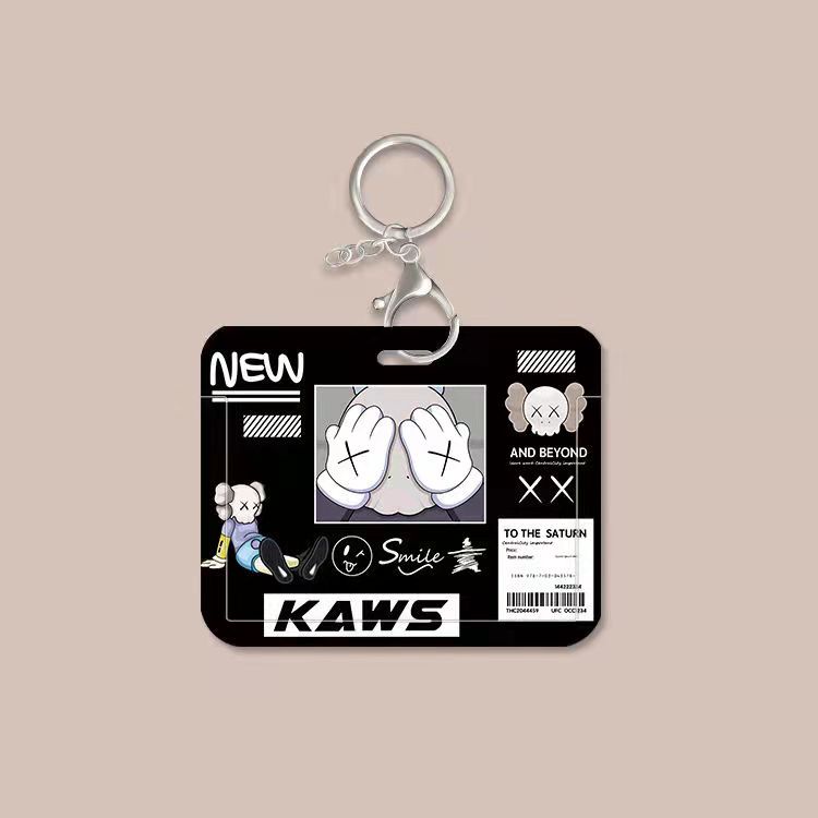 Giá Đỡ Thẻ ID Hình KAWS Phong Cách Đường Phố Đơn Giản
