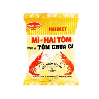 Mì 2 tôm hương vị chua cay miliket 75g