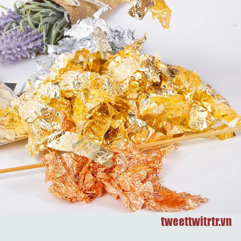 TRTR Gold Leaf Flakes Resin Filler Confetti Filling For DIY Epoxy Resin Craft