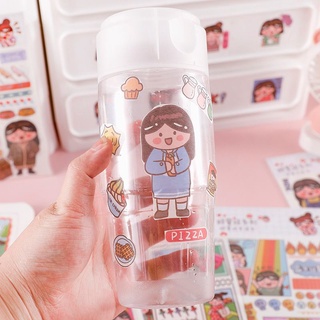 Set 4 miếng dán trang trí sổ sách đồ dùng đáng yêu