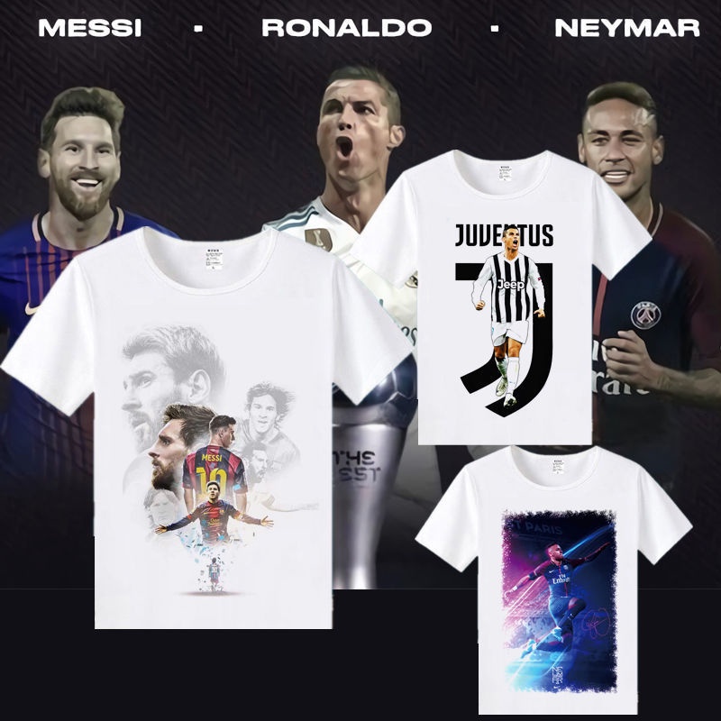 Áo Thun Tay Ngắn In Hình Cầu Thủ Bóng Đá Chris Ronaldo