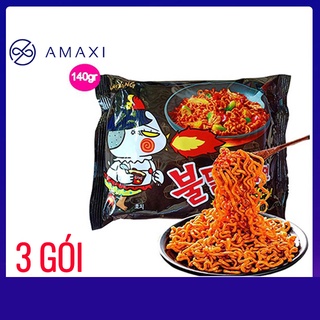 Mì khô Gà cay Samyang vị truyền thống 3 gói x 140g - Mã M01