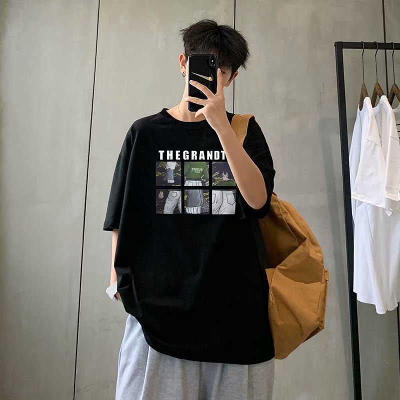 Áo thun tay ngắn kiểu dáng thời trang dành cho nam cỡ M-5Xl