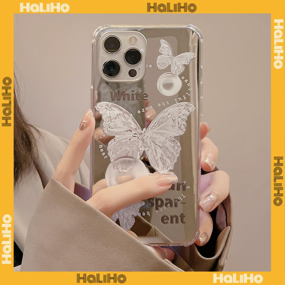 Ốp điện thoại Acrylic tráng gương chống sốc bảo vệ camera thích hợp cho iPhone 11 13 Pro Max 12 Pro Max 7 Plus xr