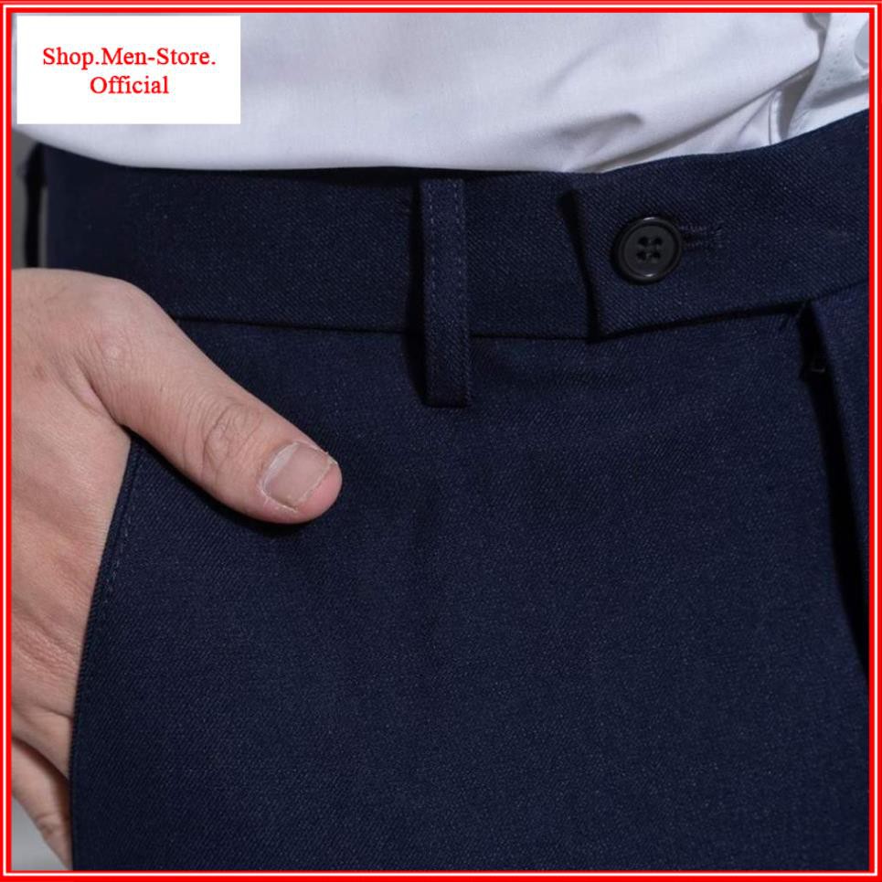 Quần âu nam phong cách Hàn Quốc dáng ôm thời trang vải chống nhăn không xù
