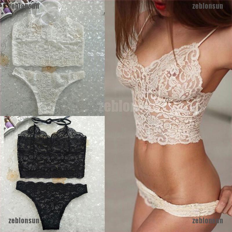 sun.vn Set áo quần lót 2 dây phối ren gợi cảm sexy cho nữ ☀# | BigBuy360 - bigbuy360.vn