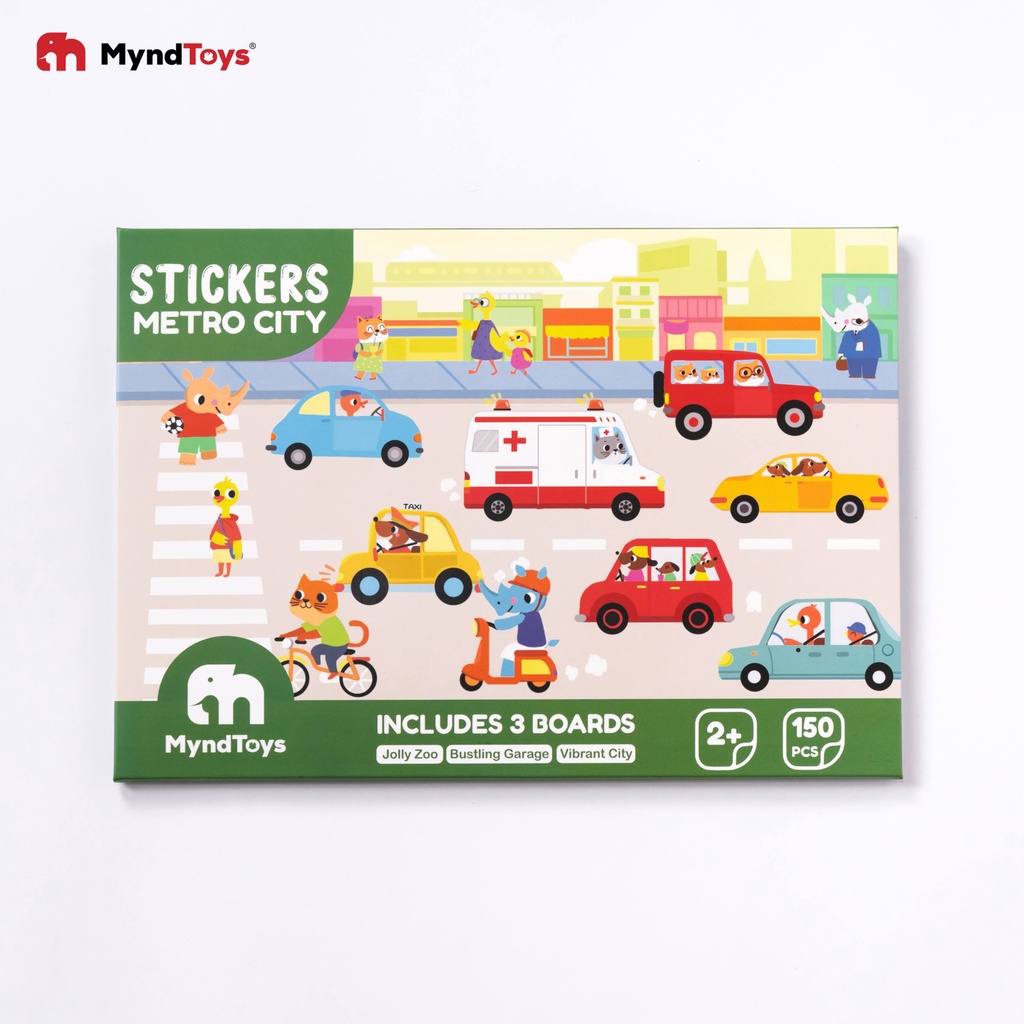 Bộ Miếng Dán Stickers Dành Cho Các Bé Trên 2 Tuổi Gồm 03 Chủ Đề và 150 Miếng Dán-Sticker Natural Habitats MyndToys