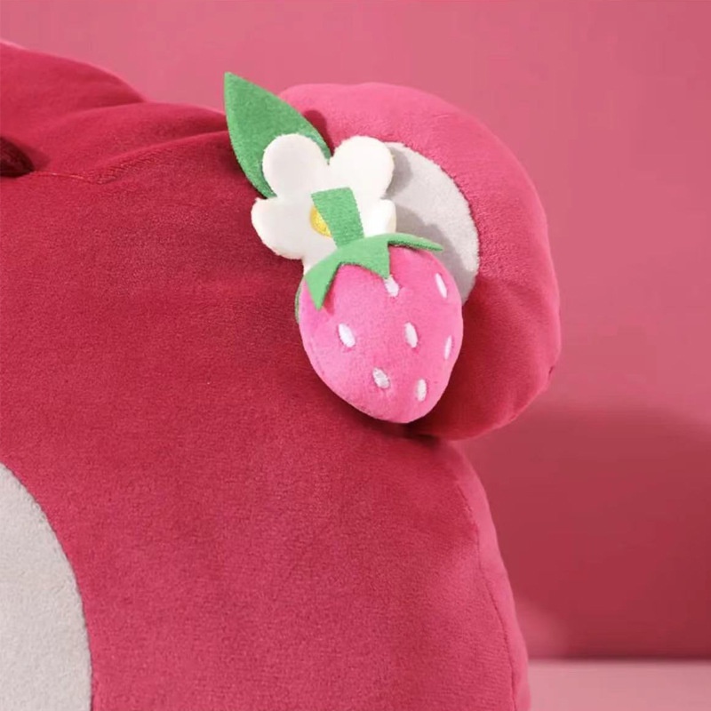 [ CHÍNH HÃNG - CÓ SẴN ] Gối gấu dâu Lotso Disney ( hồng đậm )