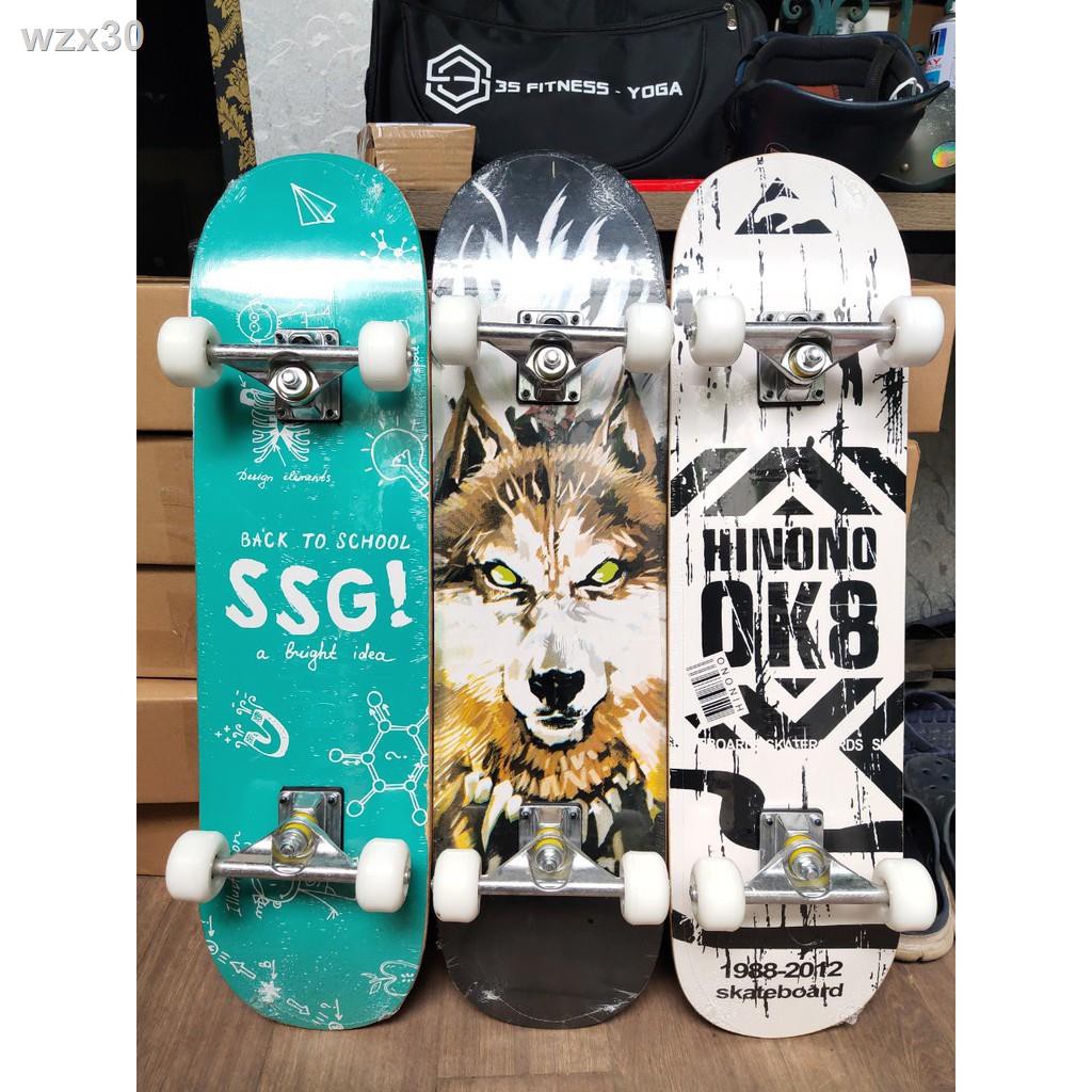 Ván trượt thể thao skateboard gỗ phong ép 7 lớp dài 80 cmskr skr skr