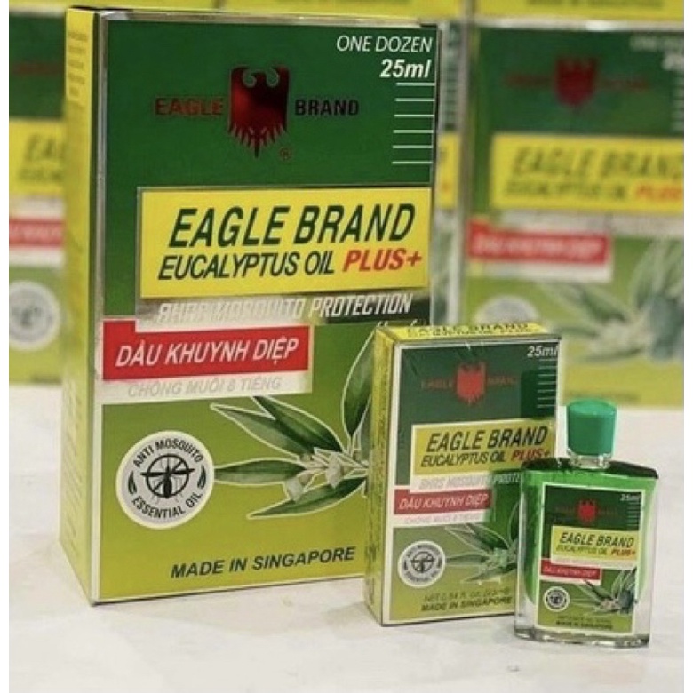 Dầu Khuynh Diệp Chống Muỗi Eagle Brand Eucalyptus Oil PLus+ 25ml-Chính Hãng