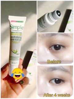 Thanh Lăn Mắt Simple Revitalising Giảm Quầng Thâm Bọng Mắt 15ml