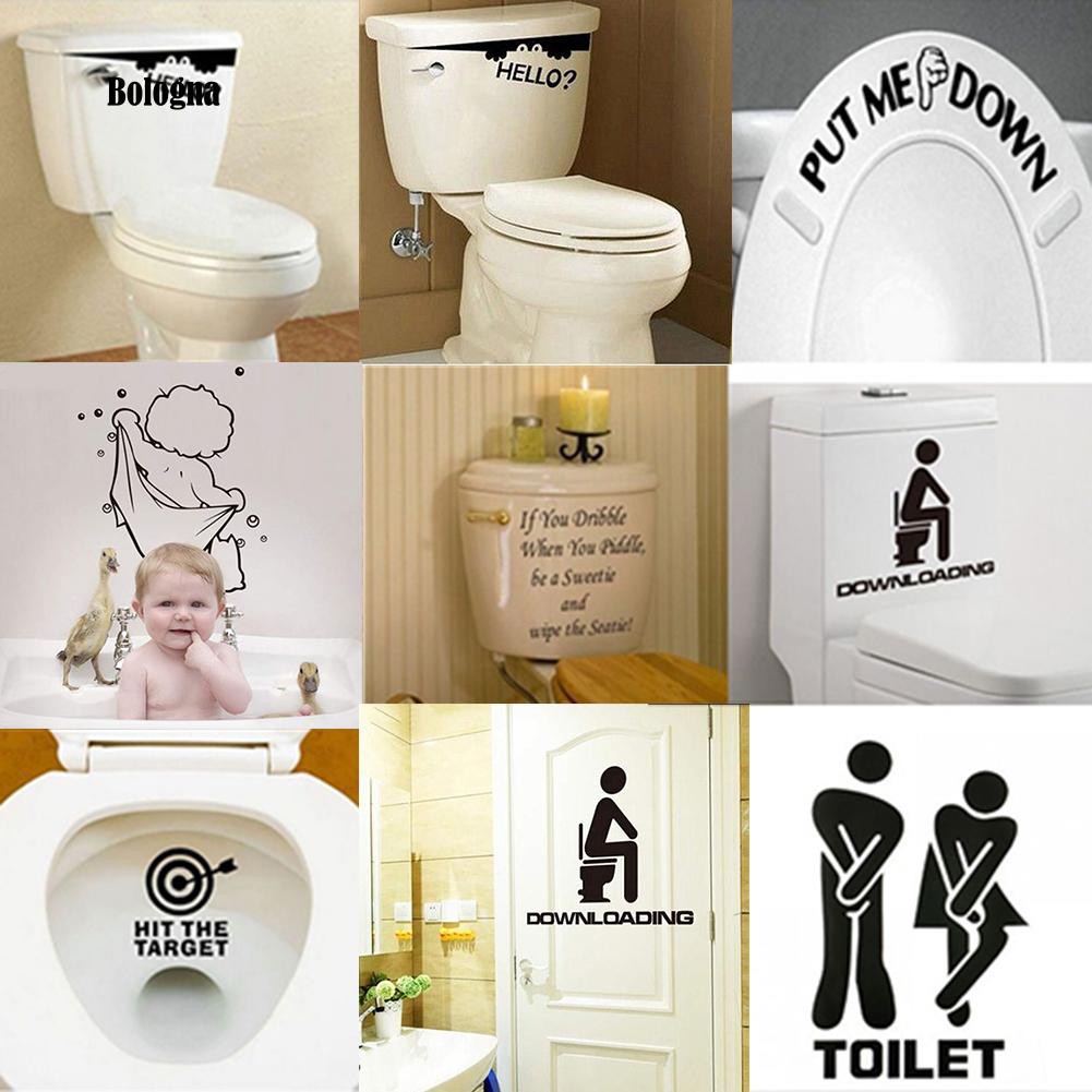 Đề Can Dán Trang Trí Toilet Độc Đáo Phong Cách