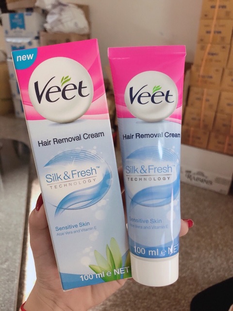 Kem tẩy lông Veet không gây đau rát dễ sử dụng